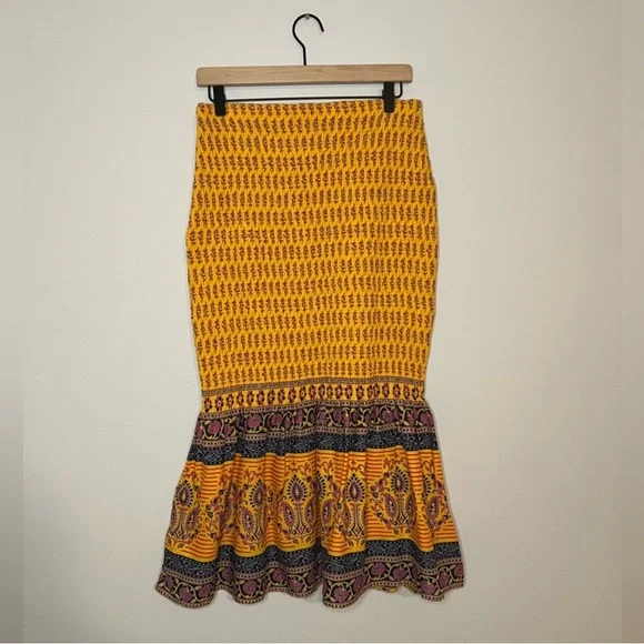 J Crew - Smocked skirt in sunny block print NWT Size 2 - Picture 10 of 10
